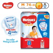 Tã quần Huggies Dry Super Jumbo M74/L68/XL62/XXL56